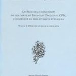 Lee más sobre el artículo CATÀLEG DELS MANUSCRITS DE LES OBRES DE FRANCESC EIXIMENIS, OFM, CONSERVATS EN BIBLIOTEQUES PÚBLIQUES. VOLUM I: DESCRIPCIÓ DELS MANUSCRITS