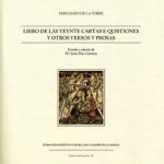 Lee más sobre el artículo FERNANDO DE LA TORRE  LIBRO DE LAS VEYNTE CARTAS E QUISTIONES Y OTROS VERSOS Y PROSAS